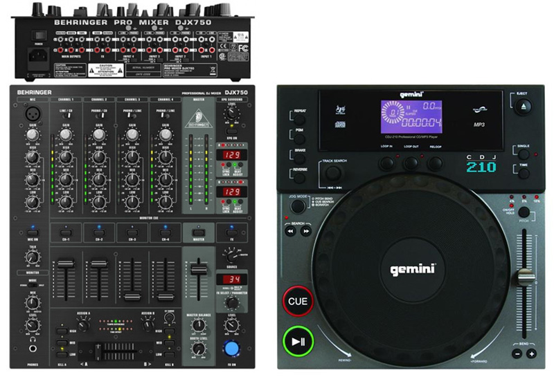 New Behringer DJX750 Pro Audio DJ 5 Channel Effects Mixer & Gemini