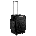 Arriba AC165 13" L x 14" W x 23" H Moving Yoke Padded Soft Case w/ 3 Removable Dividers & Wheels
