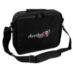 Arriba AL56 13" L x 12" W x 3" H Deluxe Microphone/Gear Padded Soft Case with 2 Dividers
