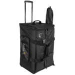 Arriba AS175 17.5" L x 15" W x 27.5" H Rolling Speaker and Stand Bag Combo Case with Wheels