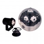 American DJ M-300L Mirror Disco 8" Ball Package Includes Motor & Pin Spot
