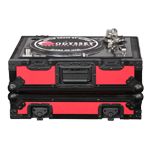 Odyssey FR1200BKRED Red Designer DJ Series Case for Technics Style Turntable