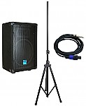 Gemini GT-1204 New Pro Audio DJ 12" Passive 400 Watt PA Speaker / Monitor Pair with Tripod Stand & Cable