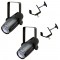 (2) LED Pinspot 2 Disco Mirror Ball Spot Chauvet Light with (2) Mounting Clamps Package Combo