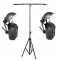 (2) LX10 Dance Floor Moonflower Effect LED Chauvet Light with T-Bar Stand Combo