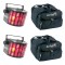 (2) Mini Kinta Multi Color RGB Derby 3W LED Chauvet Light with (2) Arriba Travel Bag Combo