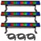 (3) Colorstrip Mini Color Wash Stage Bar Chauvet Light with (3) DMX Cables Package Combo