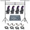 (4) Inno Scan LED Gobo Scanner Color American DJ Light with (4) DMX Cables, (4) Clamps, Truss System & Stage Designer 50 Combo