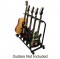 5 Guitar Rolling Cart Instrument Stand Pro Audio Stage, Studio or Display Scratch Free Electric or Acoustic Guitar Holder