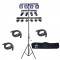 6SPOT, 4PLAY & 4BAR Combo LED Chauvet Light Package with (3) DMX Cables & Crank 10 Foot Stand Combo