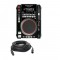 American Audio RADIUS 1000 Pro Audio Single MP3 CD Player DJ Scratch/Jog Wheel with 15-Foot DMX Cable