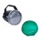 Big Shot LED White Strobe Flash Effect American DJ Light with Green Replacement Color Dome Combo