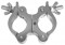 Chauvet DJ CLP-25N Swivel Coupler Cast Aluminum C-Clamp Fits 2" in Truss Bearing Up to 550 lbs