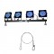 Chauvet DJ 4BARFLEX LED Washlight Upgraded Version of 4BAR Lighting Fixture with Safety Cable