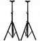 DJ or Band Portable Pro Audio Tripod PA Speaker Stands with Speaker Mount Adapters Pair