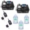 GEYSER RGB Fog & LED Color Chauvet Light Combo Chauvet Machine with (3) Gallon Juice & (2) FC-W Wireless Remote Combo