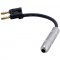 Galaxy Audio AD-TSJ/BN-.5 6 Inch Long 1/4 Inch Female TS to Banana Cable Adapter