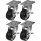 Gator Cases GE-FS-KITCST2.5 Caster Kit for FS4 Series Rack 2 Locking 2 Non-Locking Casters (2.5")