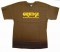 Orange Amps RET-TS-Brown Clothing For Men Retro Brown Tshirt w/ Orange Logo (Size S-XL)