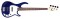 Peavey Basses Milestone 3 Transparent Blue Finish 34" Scale 20 Frets Bass Guitar