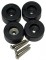Peavey High Quality 3/4" Tall Rubber Feet Four-Pack with Mounting Hardware