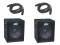 Peavey Pro Audio (2) PV118D Pro Audio DJ Powered Sub 300 Watt 18" Subwoofer with (2) XLR Cables