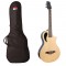 Peavey Pro Audio Composer Parlor Size Acoustic Spruce Top Guitar Natrual Finish & Travel Gig Bag