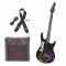 Peavey Pro Audio Rockmaster 3/4 Student Marvel Avengers Beginner Electric Guitar with Cable, Picks, Strap & Audition Amp