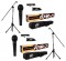 Pro Audio Complete (2) Peavey PV-MSP1 Microphone, Stand, Bag & XLR Combo Stage Package