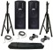 Pro Audio DJ (2) Peavey PV215 Dual 15" Passive 1400 Watt Loud Speaker with Tripod Stands & (2) 1/4" to 1/4" Cables