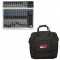 Pro Audio Portable 14 Channel Peavey PV14USB Audio Effects Mixer with Gator Road Bag Case