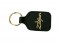 Zildjian T3901 Genuine Black Leather Key Ring with Gold Logo