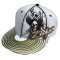 Zildjian T6810 White Skull Skater-Style Cap with Golden Cymbal Lathing Design