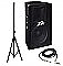 Pro Audio DJ Peavey PV115 15" 2-Way 400W Passive Loud Speaker with Stand & 1/4" to 1/4" Cable
